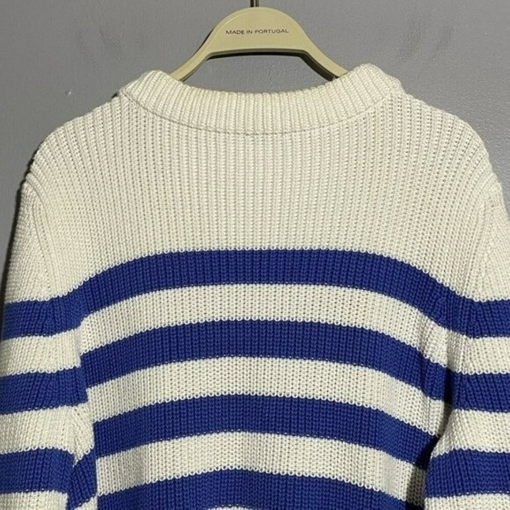 Talbots Sweater Jumper Women 2Xp 2X Petite Ivory Stripe Colorful Comfy Modern - Picture 4 of 10
